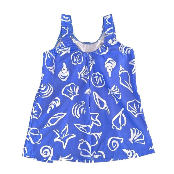 Vintage Seashell Print Tankini Swim Top - Picture 2 of 7